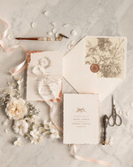 Zestawy Próbkowe próbki zaproszeń zaproszenia próbne na ślub, Zaproszenia ślubne z płatkami złota, delikatne zaproszenia na ślub ze złotem, zaproszenie glamour jedwabna wstążka2