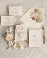 Zestawy Próbkowe próbki zaproszeń zaproszenia próbne na ślub, Zaproszenia ślubne z płatkami złota, delikatne zaproszenia na ślub ze złotem, zaproszenie glamour jedwabna wstążka3