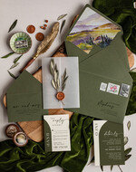 Zaproszenia ślubne Rustykalne i Natura zaproszenia ślubne z oliwką, gałązka oliwki na zaproszeniach ślubnych, rustykalne zaproszenia z oliwką, zaproszenia na pleksie z pieczęcią, zaproszenia slubne z lakiem2