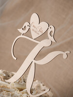 Figurki na tort / cake topper statuetki drewniane dekoracje tortu   3