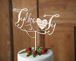 Figurki na tort / cake topper statuetki drewniane ozdoby na tort weselny   0