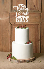 Figurki na tort / cake topper statuetki drewniane statuetki na tort weselny   2