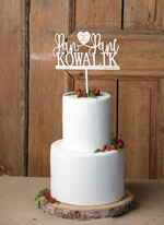 Figurki na tort / cake topper statuetki drewniane topery   2