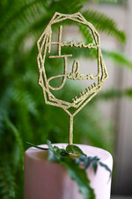 Figurki na tort / cake topper statuetki Brokatowe figurki na tort weselny   2