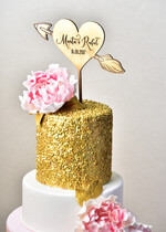 Figurki na tort / cake topper statuetki złote statuetki na tort weselny   1