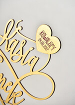 Figurki na tort / cake topper statuetki złote ozdoby na tort ślubny   2