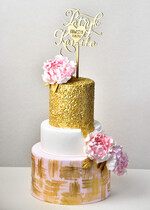 Figurki na tort / cake topper statuetki złote statuetki na tort weselny   0