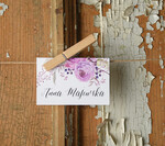 Winietki Boho/etno/pióra ślubne wizytówki winietki na stół weselny0