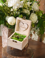 Pudełka Szkatułki na Obrączki szkatułki rustykalne pudełko na obrączki drewniana szkatułka 2