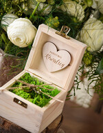 Pudełka Szkatułki na Obrączki szkatułki rustykalne pudełko na obrączki drewniana szkatułka 3