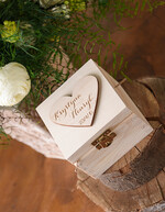 Pudełka Szkatułki na Obrączki szkatułki rustykalne pudełko na obrączki drewniana szkatułka na obrączki1