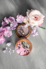 Pudełka Szkatułki na Obrączki szkatułki drewniana szkatułka  pudełko  pudełeczko na obrączki ślubne przezroczyste wieczko wasze imiona i data  2