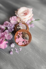 Pudełka Szkatułki na Obrączki szkatułki drewniana szkatułka  pudełko  pudełeczko na obrączki ślubne przezroczyste wieczko wasze imiona i data  4