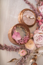 Pudełka Szkatułki na Obrączki szkatułki szkatułka na obrączki wasze imiona i data , pudełeczko na obraczki slubne z przeźroczystym wieczkiem5