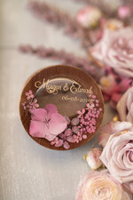 Pudełka Szkatułki na Obrączki szkatułki szkatułka na obrączki wasze imiona i data , pudełeczko na obraczki slubne z przeźroczystym wieczkiem6