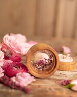 Pudełka Szkatułki na Obrączki szkatułki drewniana szkatułka z żywicą pudełko na obrączki ślubne, pudełeczko na obraczki slubne z przeźroczystym wieczkiem3