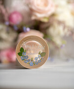 Pudełka Szkatułki na Obrączki szkatułki rustykalne białe pudełeczko na obrączki ślubne przezroczyste wieczko wasze imiona i data  żywe niezapominajki coś niebieskiego 10