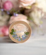 Pudełka Szkatułki na Obrączki szkatułki rustykalne białe pudełeczko na obrączki ślubne przezroczyste wieczko wasze imiona i data  żywe niezapominajki coś niebieskiego 2