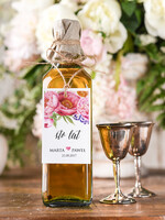 Zawieszki na butelki boho/etno/pióra ślubne zawieszki na alkohole, boho eleganckie wasza tresc0