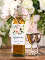 Zawieszki na butelki boho/etno/pióra zawieszki na alkohole weselne, boho smieszne teksty0