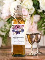 Zawieszki na butelki boho/etno/pióra zawieszka na alkohol weselny, boho eleganckie wasza tresc0
