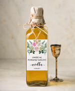 Zawieszki na butelki boho/etno/pióra etykiety na butelki weselne, boho dowolne tresci0