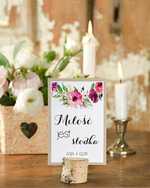 Numery na stół Boho/Etno/Pióra numerki na stoliki ślubne, boho styl usadzenie gości0