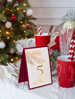 Numery na stół Glamour numery na stół gości weselnych złocone w stylu glamour   0