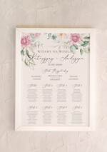 Plany stołów Plakaty Rustykalne tablica informacyjna dla gości weselnych, rustykalny styl wybierz rozmiar0