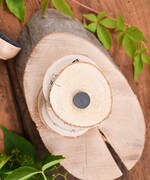 Podziękowania dla Gości Weselnych Magnesy breloki Zdrapki ślubne podziękowania dla gości weselnych magnesy na lodówkę  drewniany krążek w torebce3