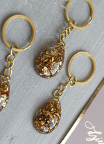 Podziękowania dla Gości Weselnych Magnesy breloki Zdrapki prezent dla gości weselnych zatopione płatki złota w żywicy, ręcznie robiony brelok do kluczy z zawieszką z żywicy, podziękowanie dla gości na slubie2