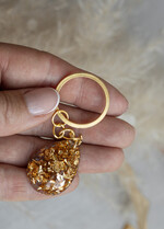 Podziękowania dla Gości Weselnych Magnesy breloki Zdrapki prezent dla gości weselnych zatopione płatki złota w żywicy, ręcznie robiony brelok do kluczy z zawieszką z żywicy, podziękowanie dla gości na slubie5