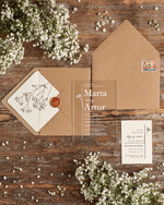 Zaproszenia ślubne Minimalistyczne Proste Zaproszenia Ślubne na pleksi giposówka Minimalistyczne zaproszenie na ślub na plexi z gipsówką 2