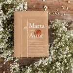 Zaproszenia ślubne Minimalistyczne Proste Zaproszenia Ślubne na pleksi giposówka Minimalistyczne zaproszenie na ślub na plexi z gipsówką 6