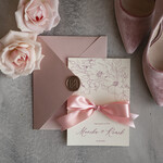 Zaproszenia ślubne Minimalistyczne Minimalistyczne Zaproszenia ślubne Romantyczne Zaproszenie na Ślub róże 1