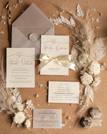 Zaproszenia ślubne Minimalistyczne Proste Jednokartkowe Zaproszenia Ślubne z Serduszkiem Minimalistyczne Zaproszenia na Ślub Delikatne Zaproszenie Ślubne1