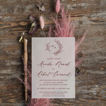 Zaproszenia ślubne Minimalistyczne Minimalistyczne Zaproszenia ślubne Romantyczne Zaproszenie na Ślub na kalce 1