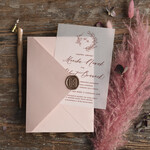 Zaproszenia ślubne Minimalistyczne Minimalistyczne Zaproszenia ślubne Romantyczne Zaproszenie na Ślub na kalce 4