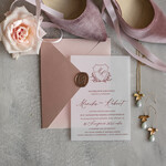 Zaproszenia ślubne Minimalistyczne Minimalistyczne Zaproszenia ślubne Romantyczne Zaproszenie na Ślub na kalce 1