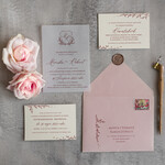 Zaproszenia ślubne Minimalistyczne Minimalistyczne Zaproszenia ślubne Romantyczne Zaproszenie na Ślub na kalce 3