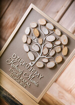 Prezenty, Podziękowania dla Rodziców Podziękowania dla rodziców w ramie pamiątki ślubne dla rodziców, na rustykalne wesele rama drzewko2