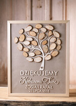 Prezenty, Podziękowania dla Rodziców Podziękowania dla rodziców w ramie prezenty dla rodziców w dniu ślubu, rustykalna rama drzewko wasze imiona1