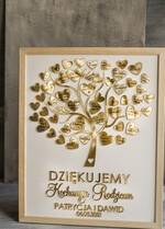 Prezenty, Podziękowania dla Rodziców Podziękowania dla rodziców w ramie zlote podziękowania prezent dla rodziców wesele glamour rama złore serca 3d wasze napisy2