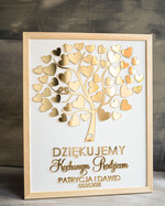Prezenty, Podziękowania dla Rodziców Podziękowania dla rodziców w ramie zlote podziękowania prezent dla rodziców wesele glamour rama złore serca 3d wasze napisy5