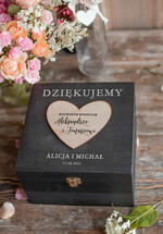 Prezenty, Podziękowania dla Rodziców Zestawy dla Rodziców w pudełku podziękowania dla rodziców skrzynka wygrawerowane wasze życzenia 1