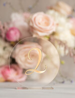 Numery na stół Akryl tabliczka z numerem stołu weselnego, nowoczesny przezroczysty akryl1