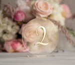 Numery na stół Akryl tabliczka z numerem stołu weselnego, nowoczesny przezroczysty akryl2