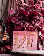 Numery na stół Akryl malowane numerki na stół weselny, rózowe akrylowe numery na stół weselny, złoty numerek na stoły weselne, numeracja stolow na weselu13