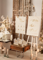 Numery na stół Akryl numerek stojak na stół weselny, złote lusterkowe napisy8