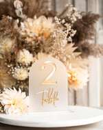 Numery na stół Akryl numerki na stół weselny, akrylowe numery na stół weselny, złoty numerek na stoły weselne, numeracja stolow na weselu, eleganckie numerek na stol weselny6